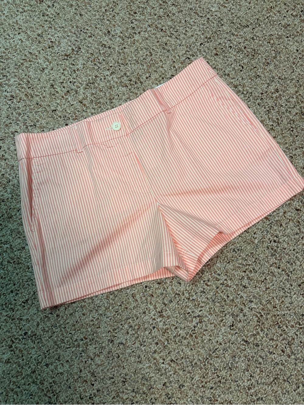 LOFT Mid Rise Stripe Shorts